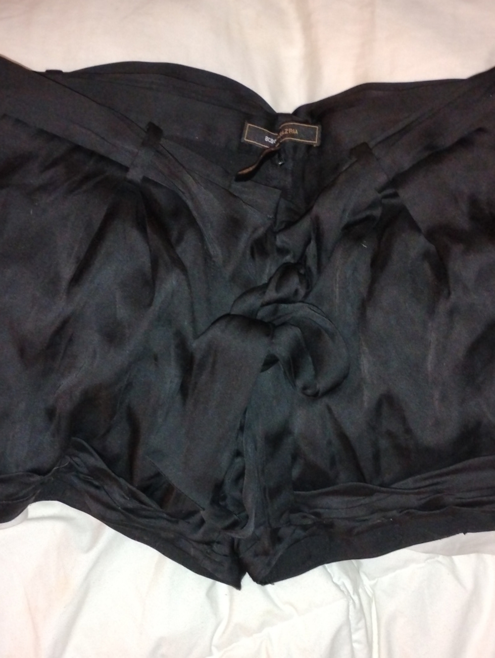 BCBGMaxAzria Black Label Satin Shorts